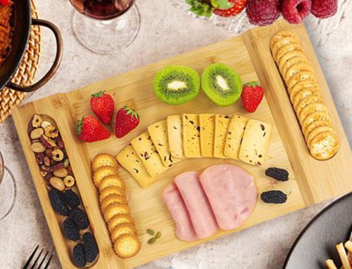 Make the Perfect Charcuterie Board on this Bamboo Cheese Cutting Board