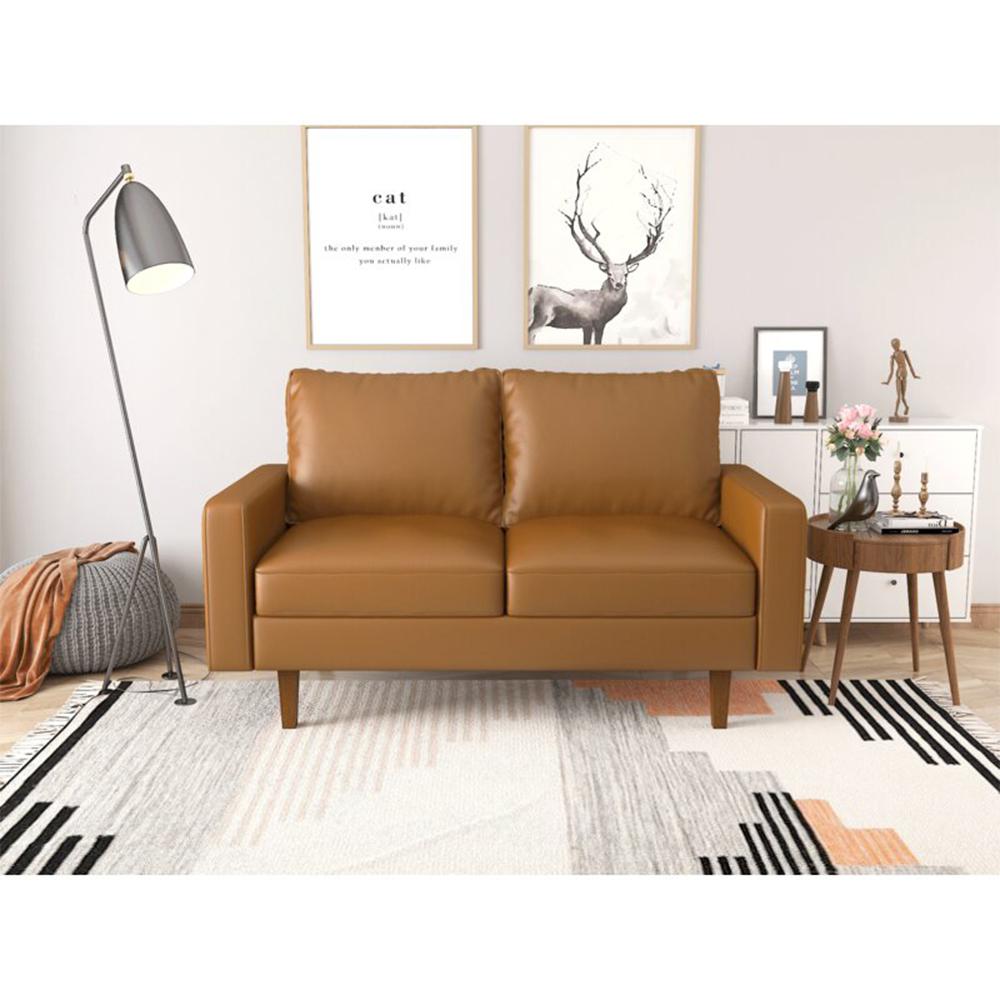Serene 58” KD PVC Loveseat sofa Wholesale at Bwanaz.com