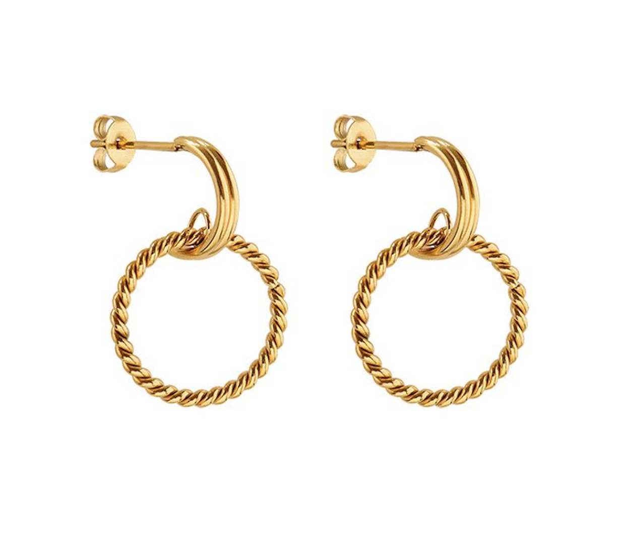 These Earrings Are Like Your Favorite Gold Hoops but With a Twist!