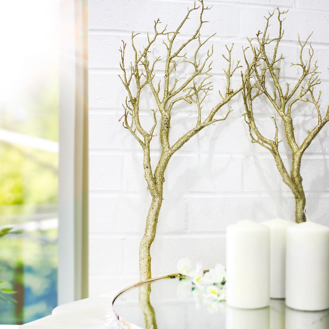 Tree Branches Home Decor Centerpiece (Gold or Silver)