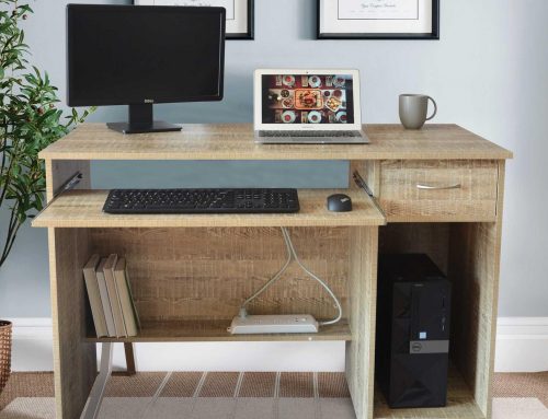 Woodgrain Desk Workstation (Comes in Woodgrain or White)